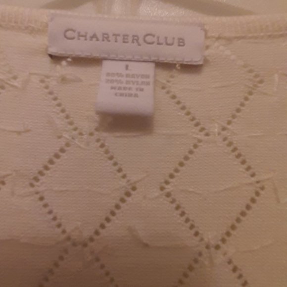 Charter Club beautiful sparkle sweater - Sz L - Picture 2 of 4